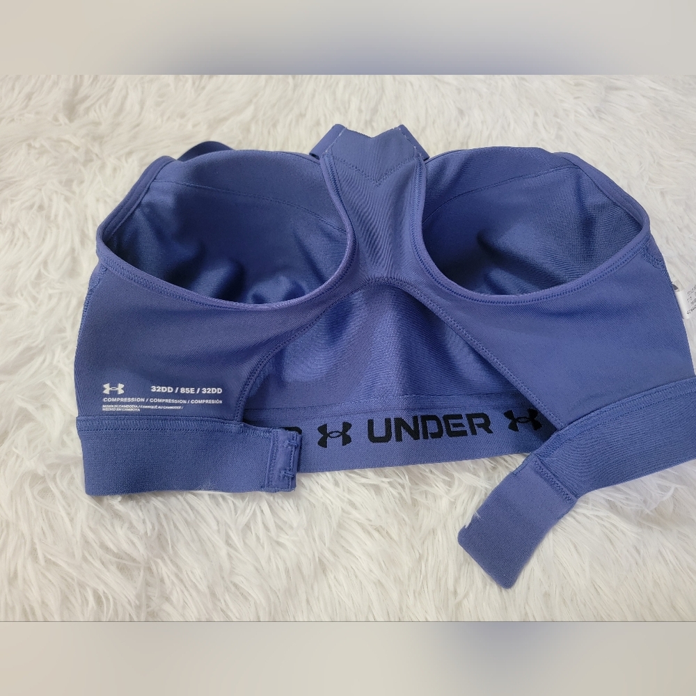 Under Armour Women's Active Blue Sports Bra Lightly Padded Daily Support 32DD - Picture 7 of 11